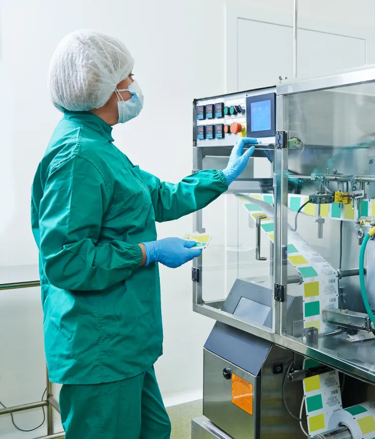 Aplicação de compressor em indústria farmacêutica