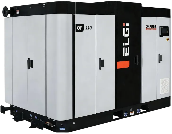 Compressor ELGi Série OF isento de óleo (Classe 0)